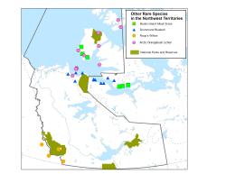 other rare species - map